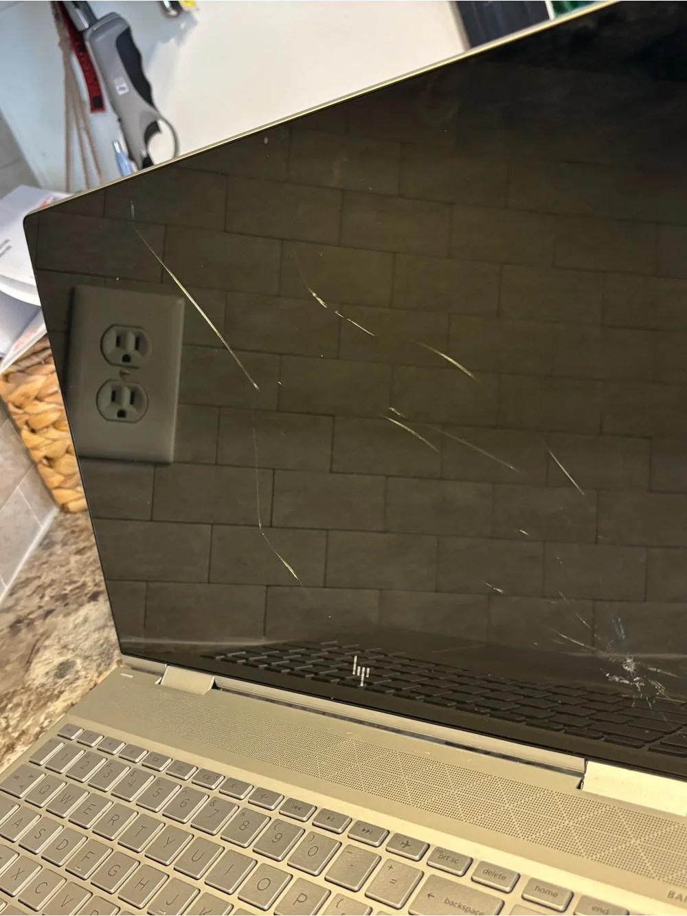 HP Silver 2-in-1 Convertible Laptop with Backlit Keyboard